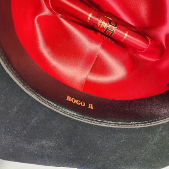 Eddy Bros Cowboy Hat Size 7 1/4 Rogo II Wool Long Oval Western Hats - Picture 9 of 10